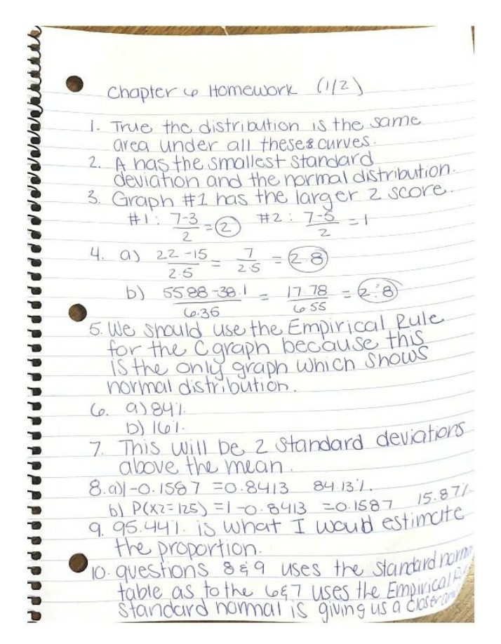 Chapter 6 Homework Assignment