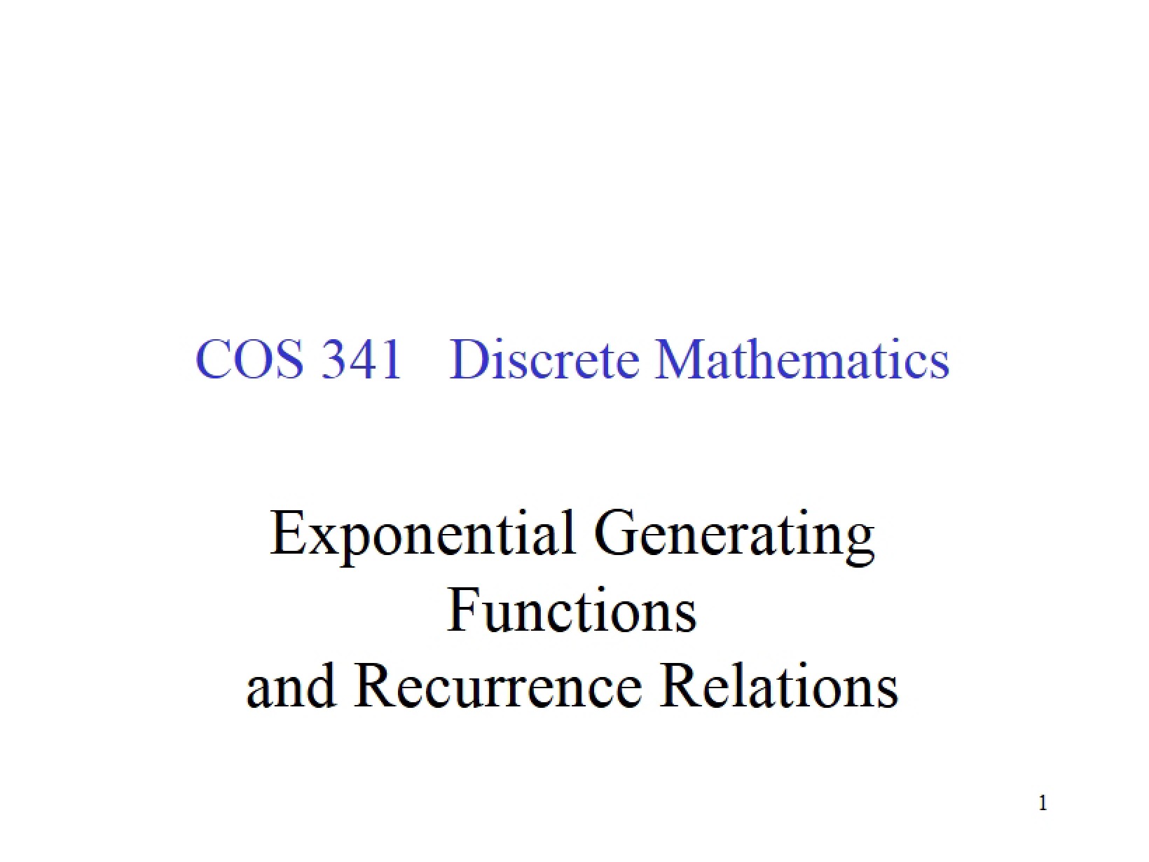 Discrete Mathematics Session