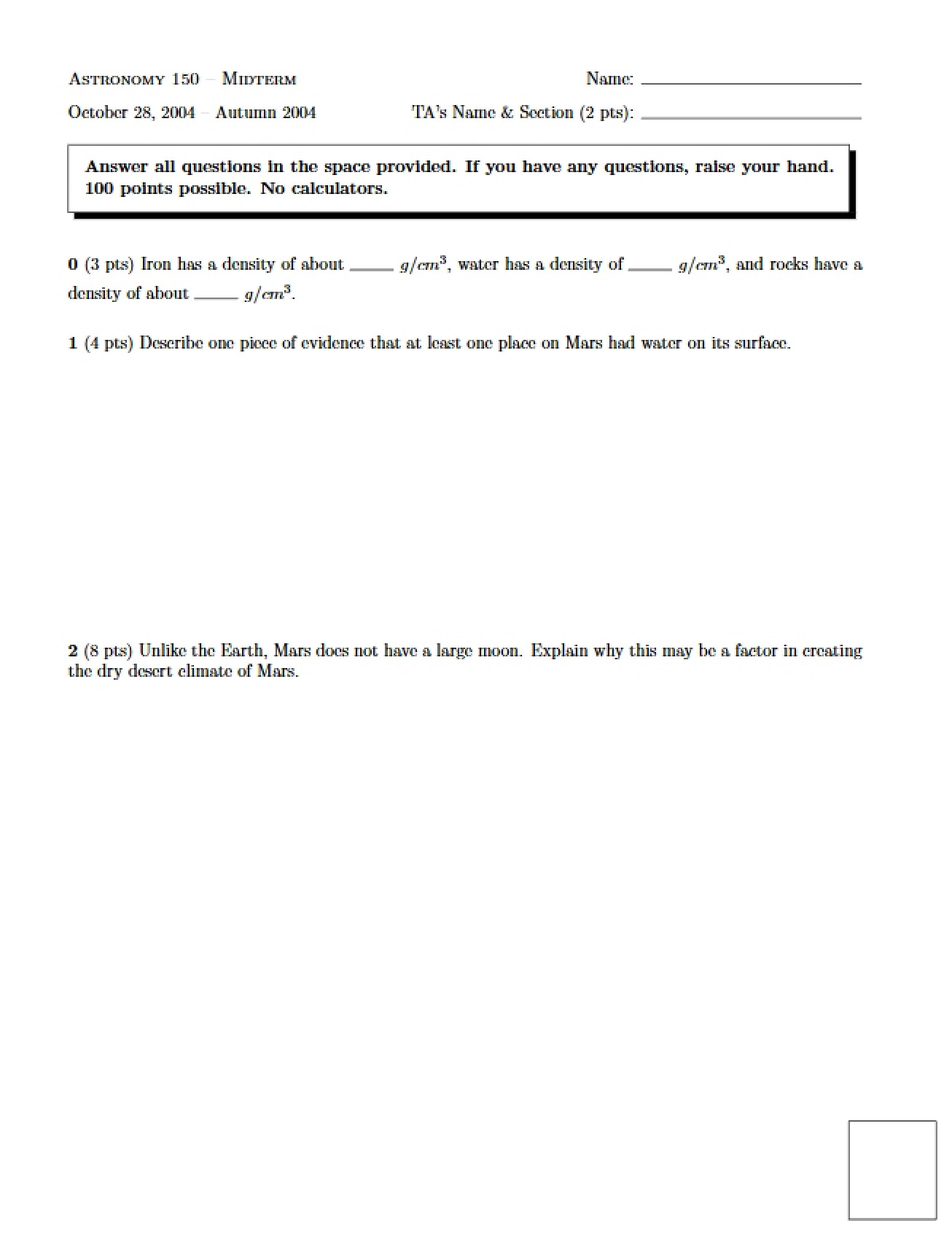 Guide for Test