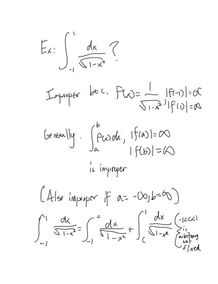 Calculus Lecture Notes - Nov 22, 2022