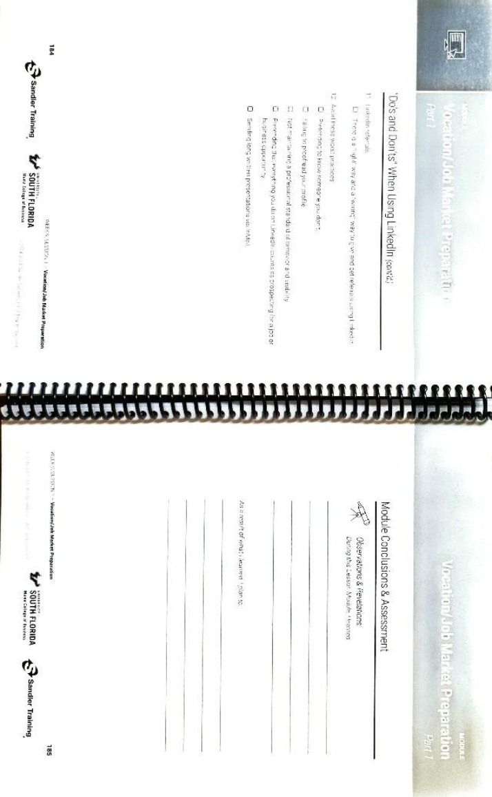 Job Market Preparation Modules