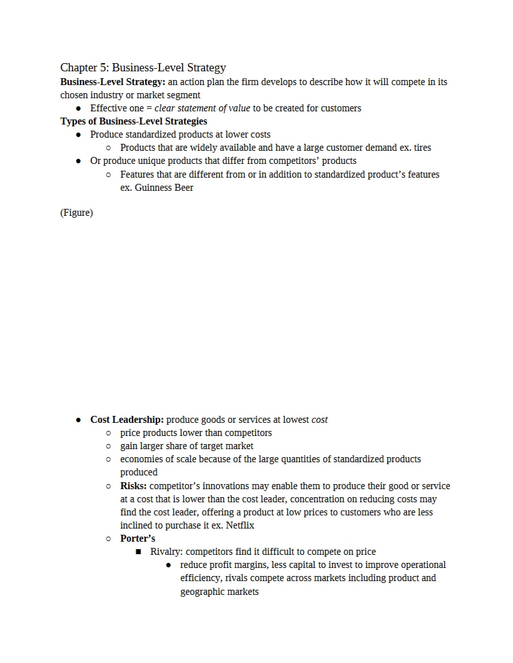 Strategy at the Business Level Chapter 5