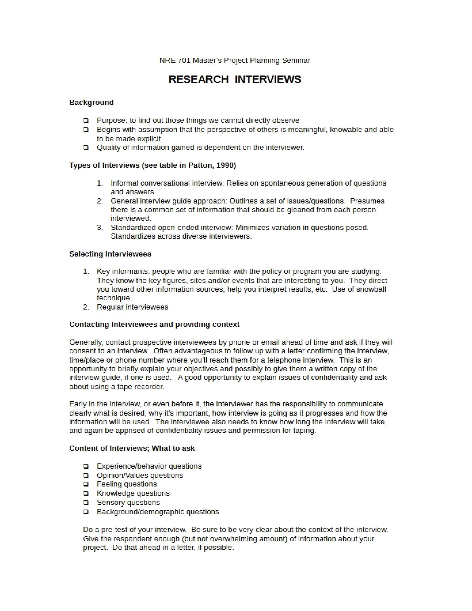 Masters Study Guide
