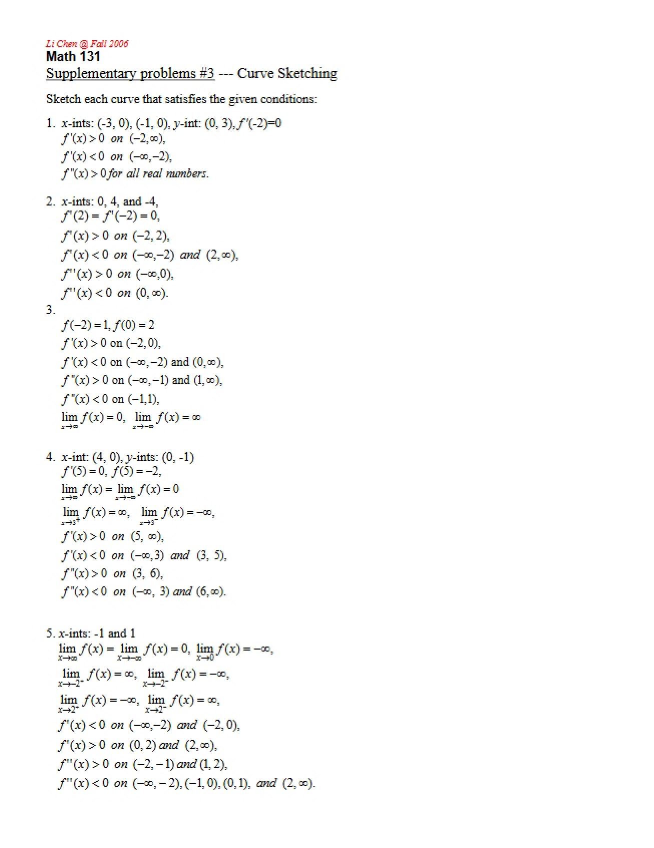 Supplemental Math 131 Material 3