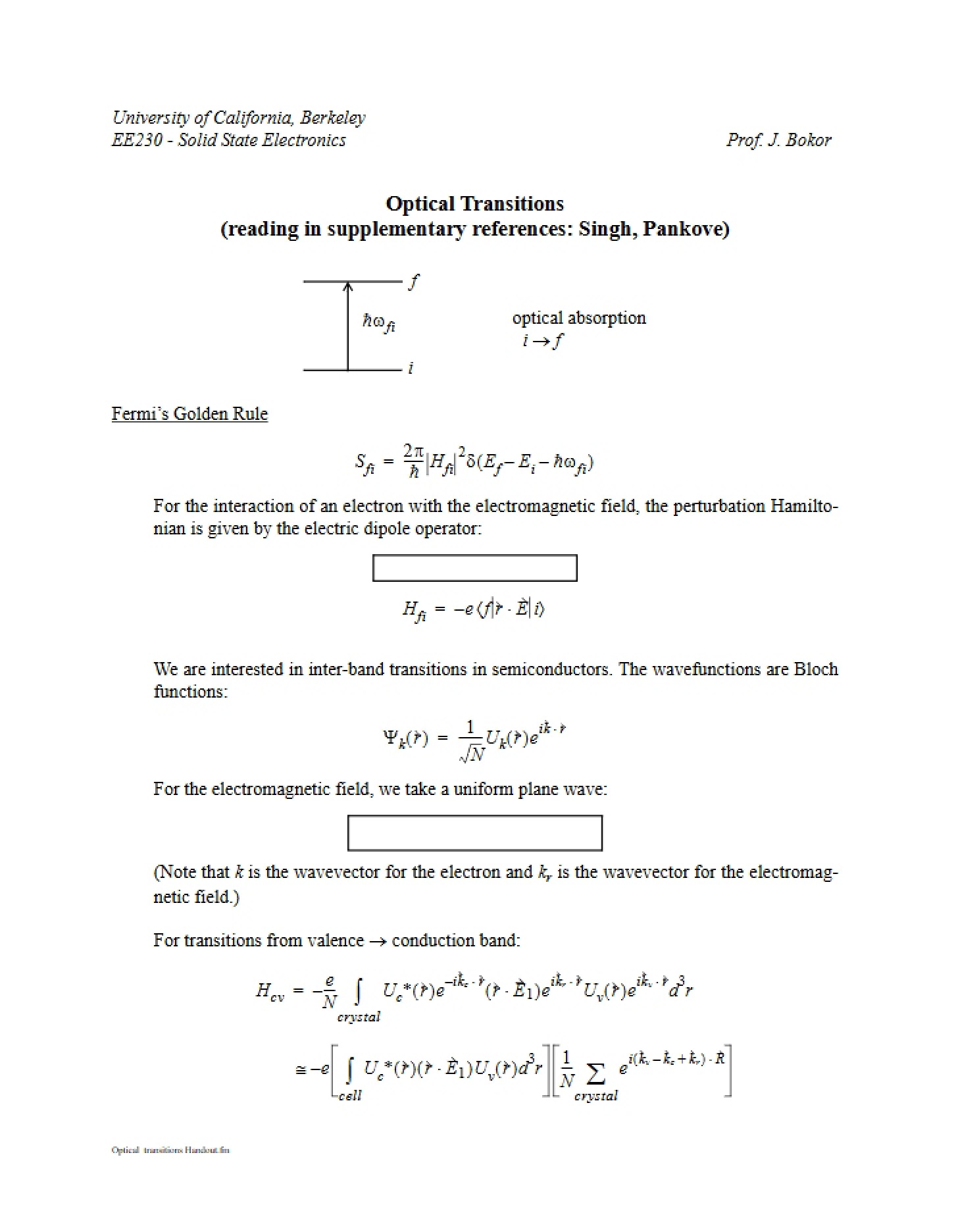 Transitions (Optical)