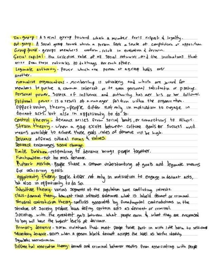 Notes on Social Group Dynamics and Theories of Deviance