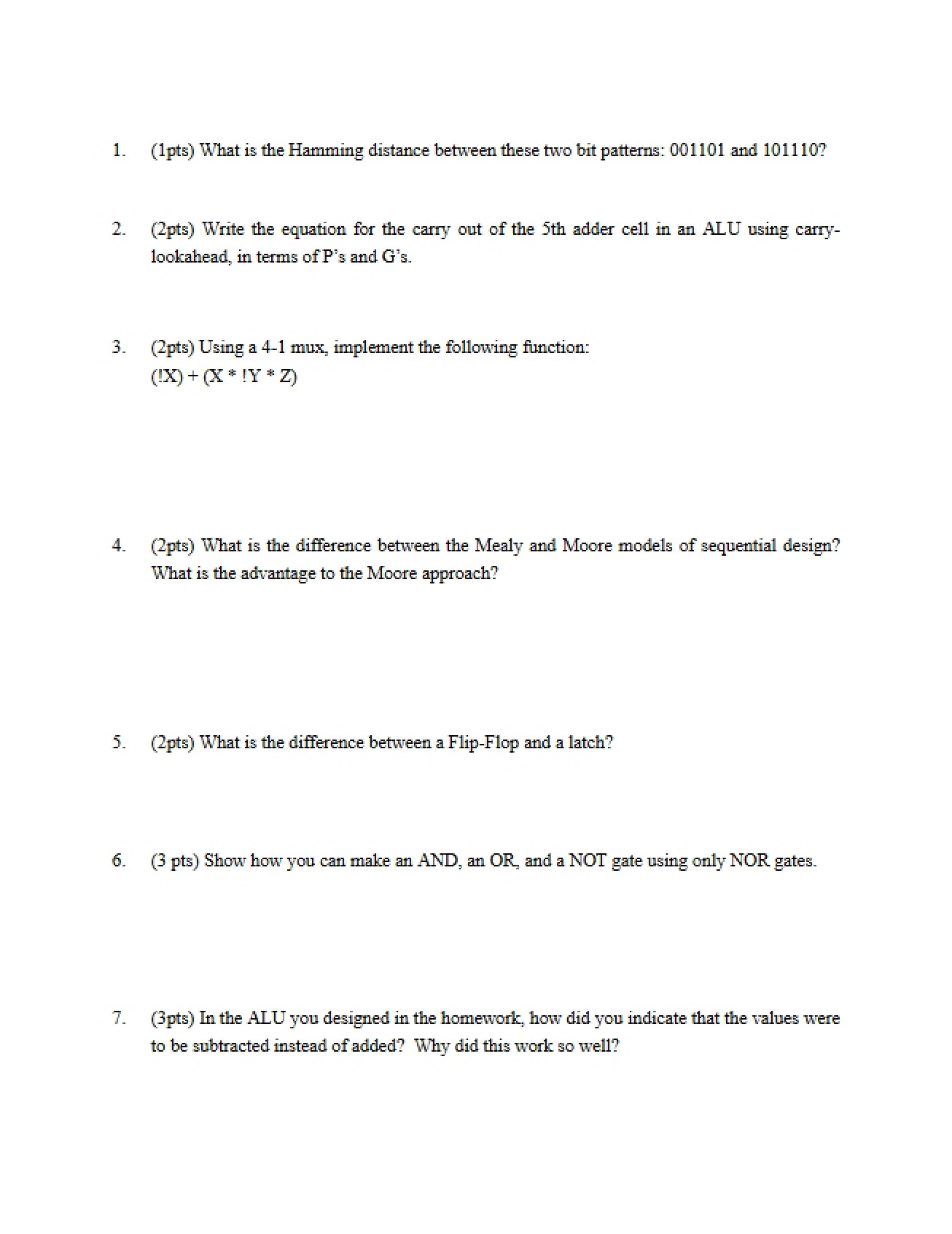 Midterm Exam ECS 154A