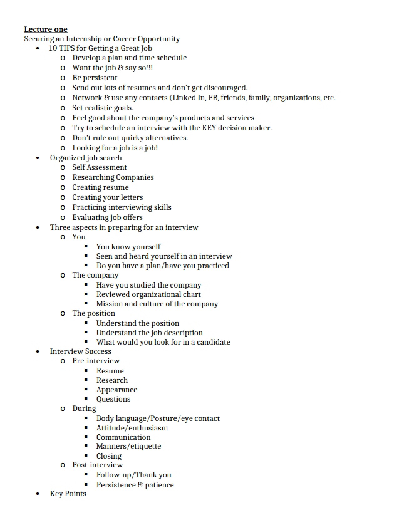 Guide to Securing an Internship