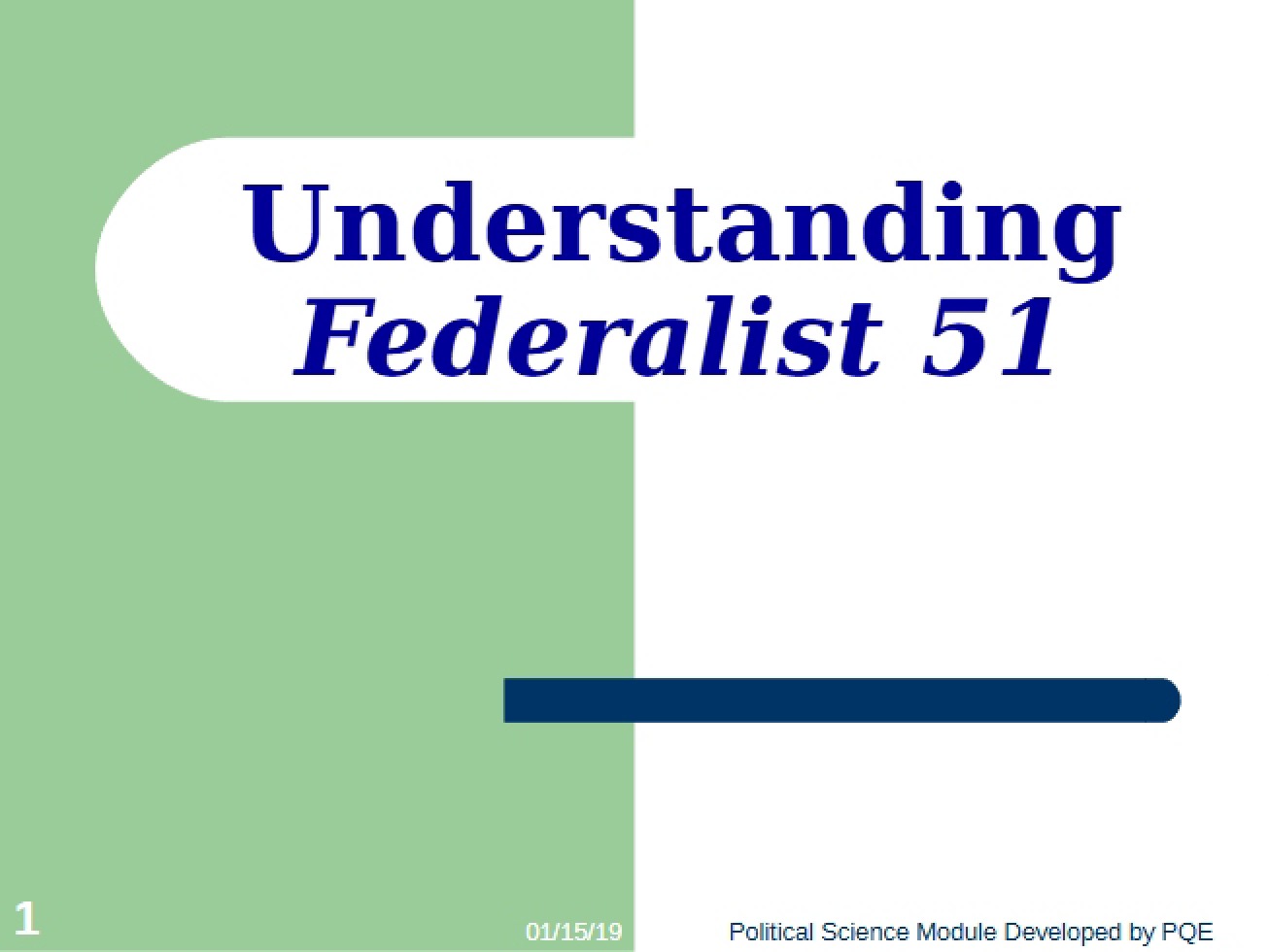 Federalist No. 51 Analysis