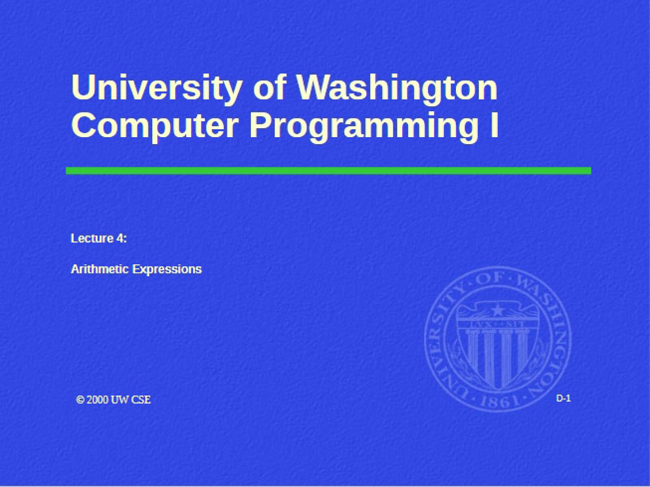 Notes for Studying - Computer Prgrmng I