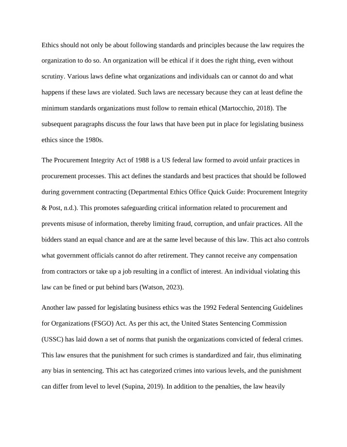 BADM632 Short Essay 2