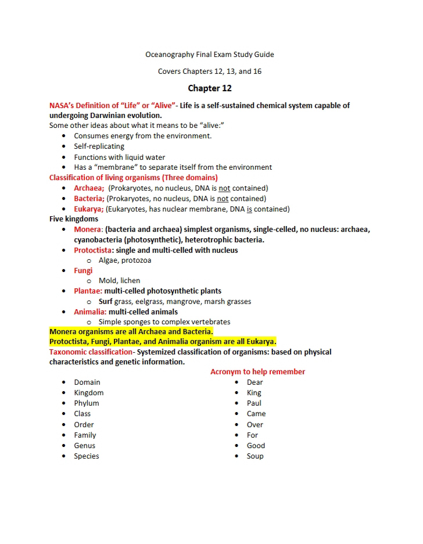 Guide for Final
