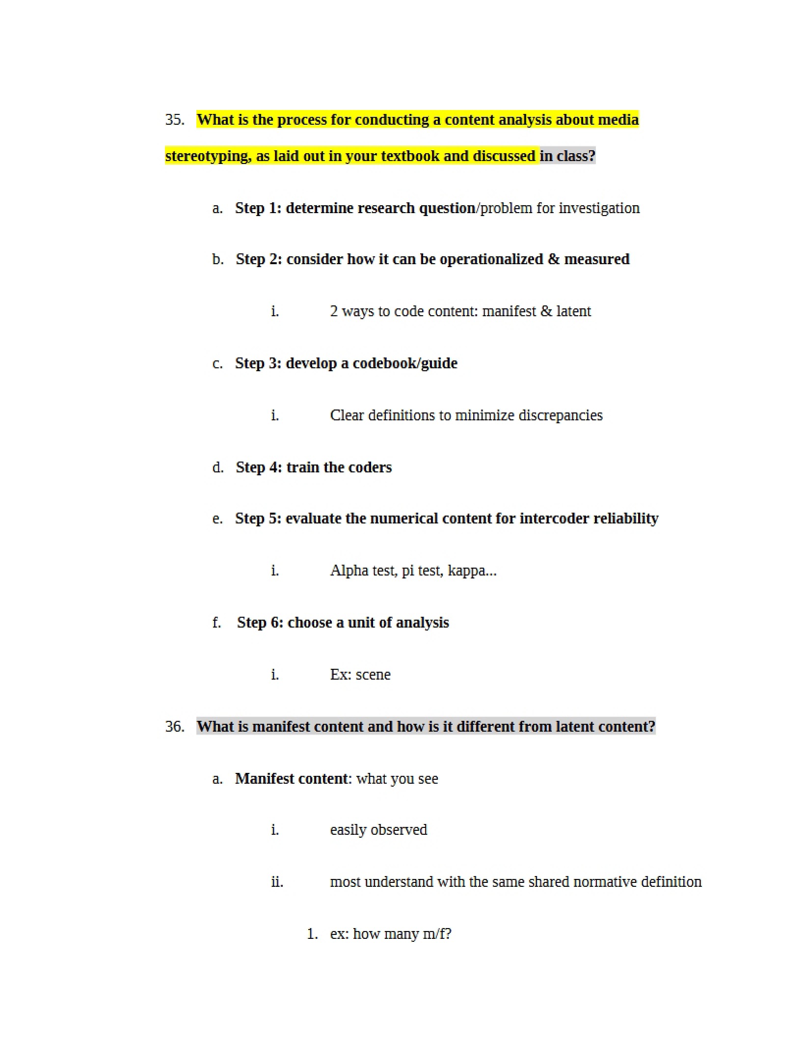 Part Four Midterm Guide