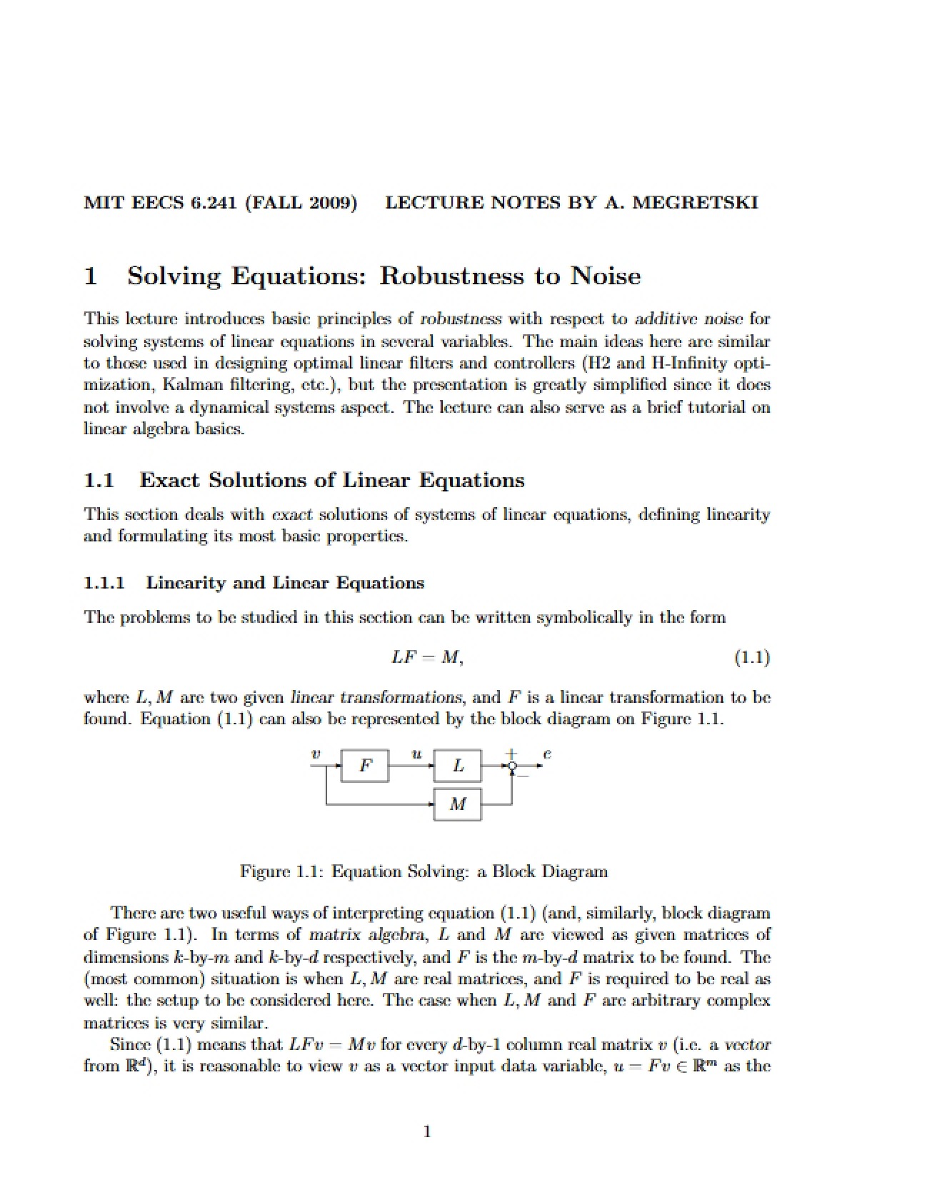 Equations Solving