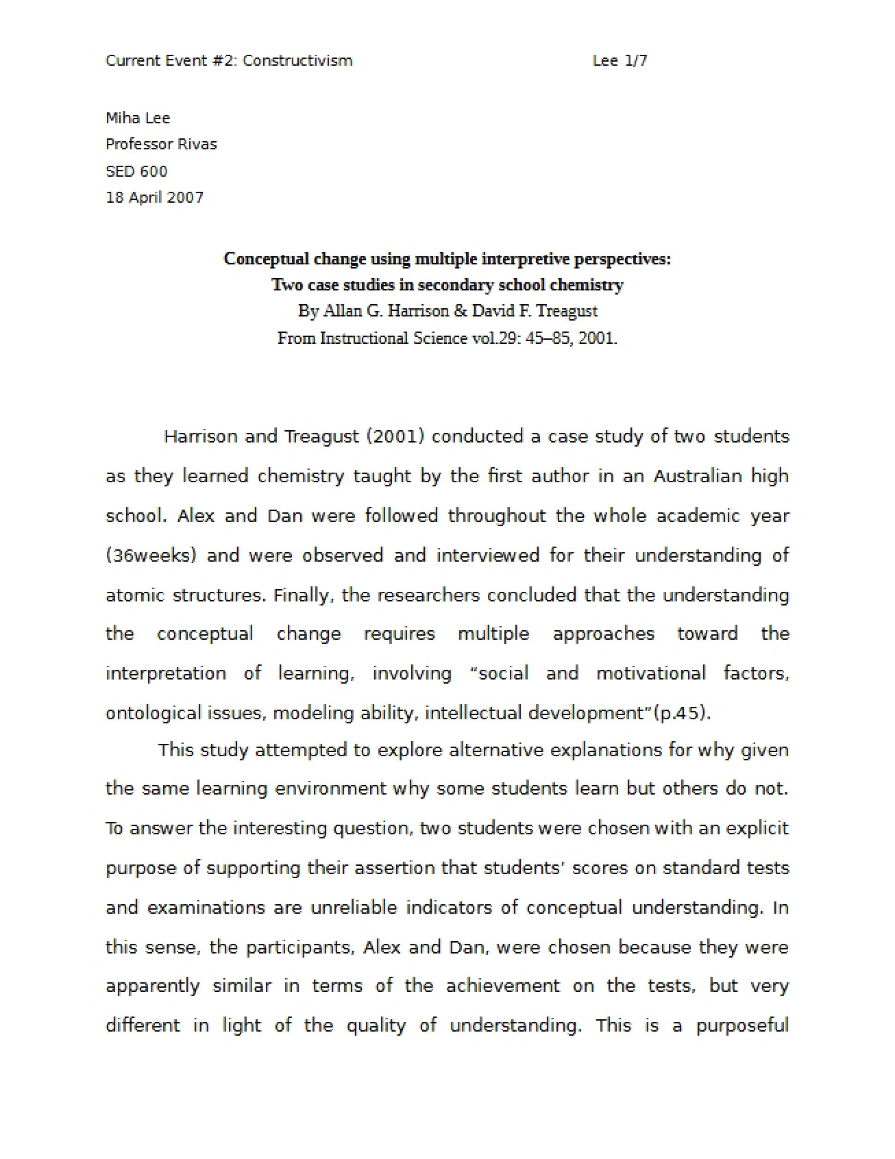 Constructivism Theory