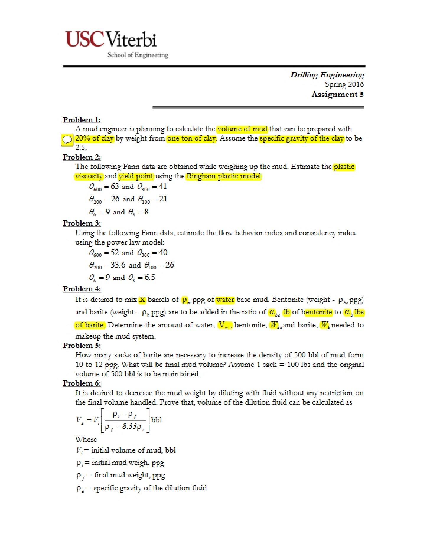 Fifth Assignment