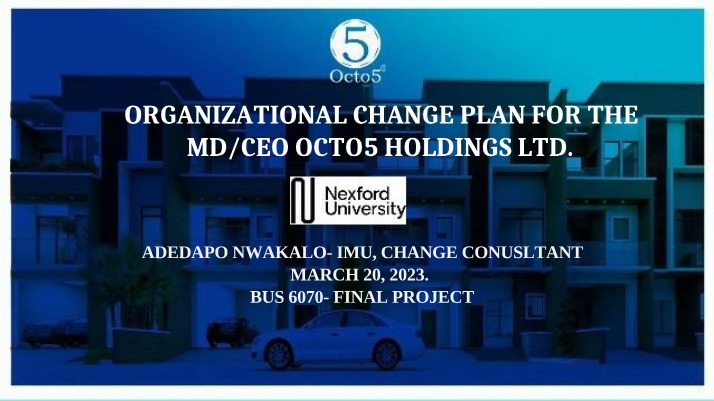 Organizational Change Plan for the Affordable Housing Crisis