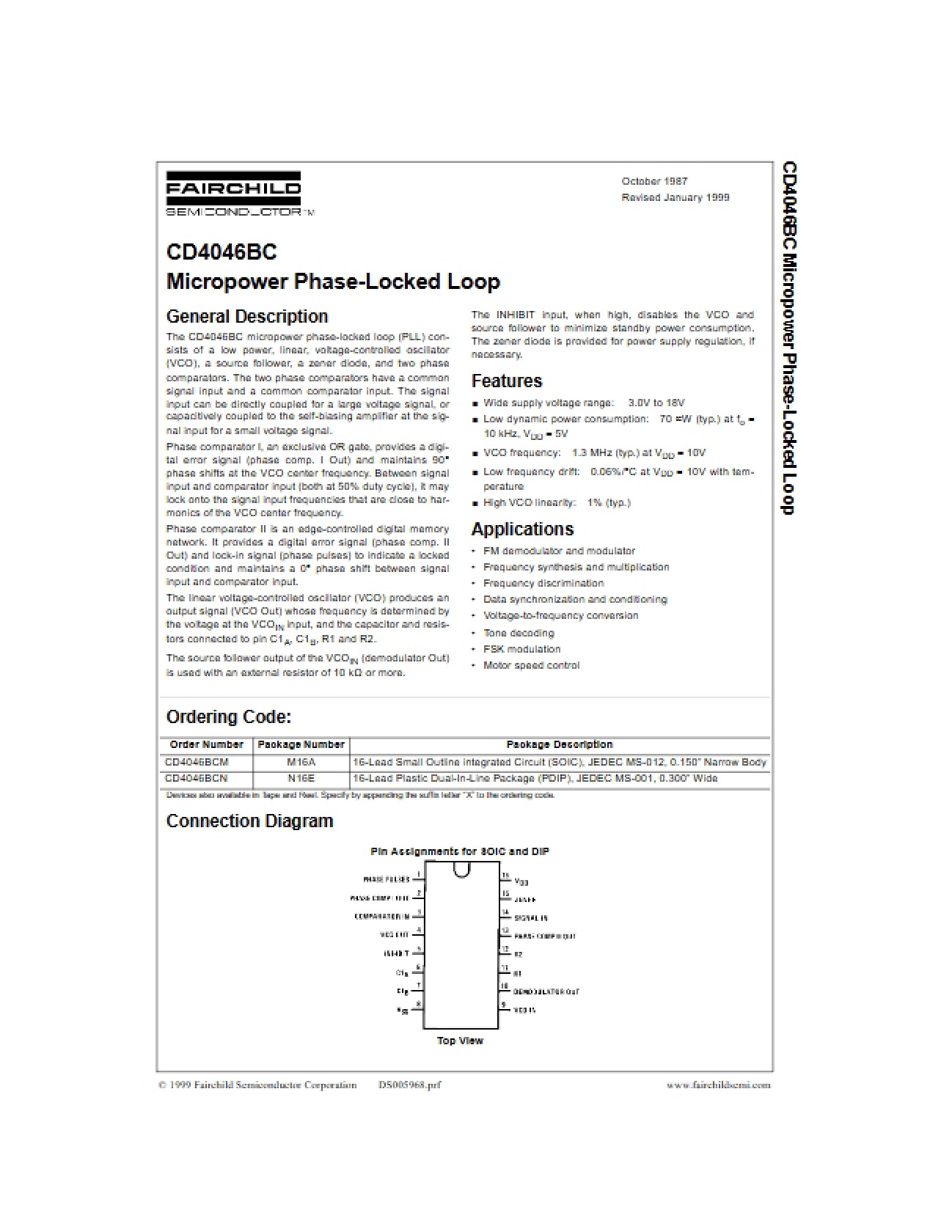 Phase-Locked Loop: Micropower
