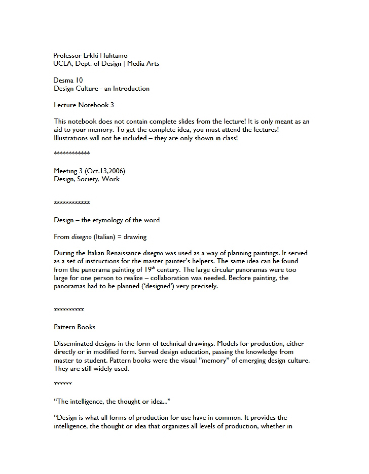 Lecture 3 Notes