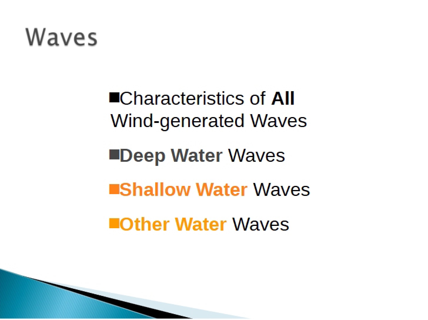 Wave Dynamics
