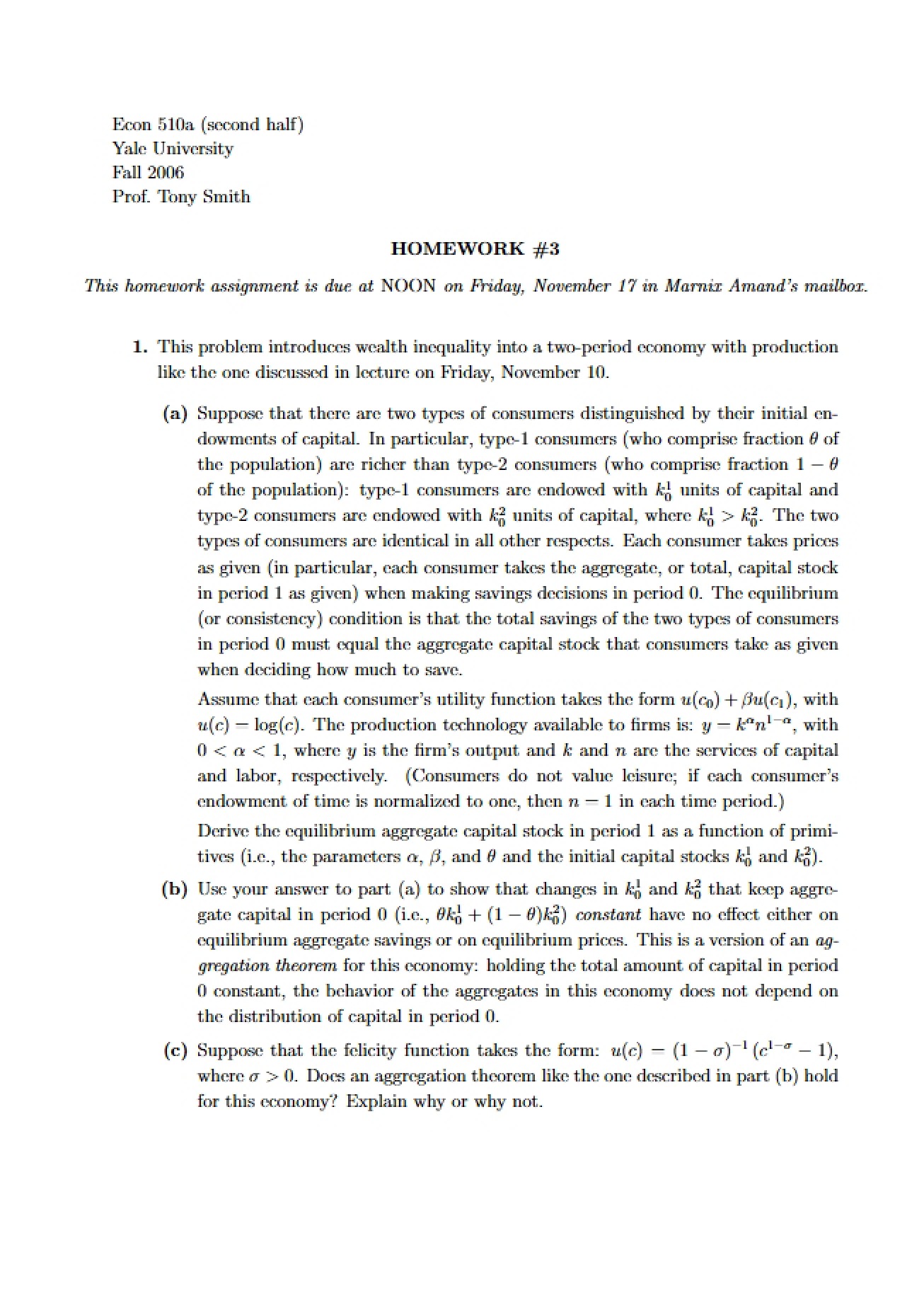 Third Homework Assignment