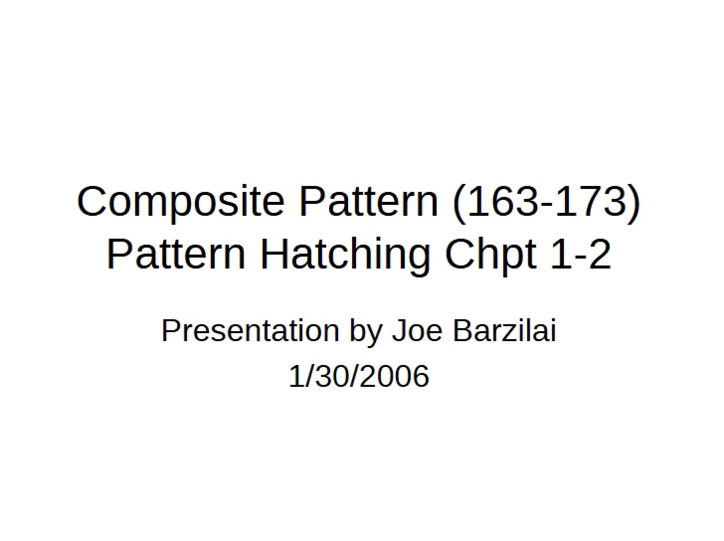 Pattern Composite