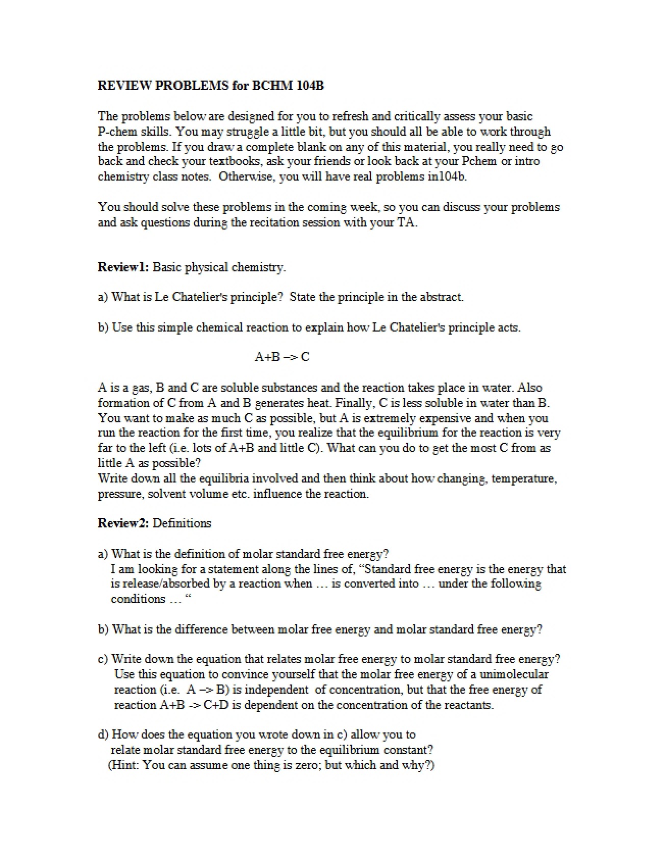 Macromolecules II Practice Questions