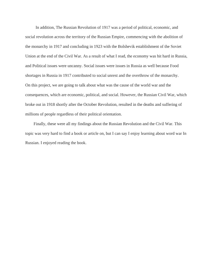 The Russian Revolution of 1917 - Political, Economic, and Social Impacts