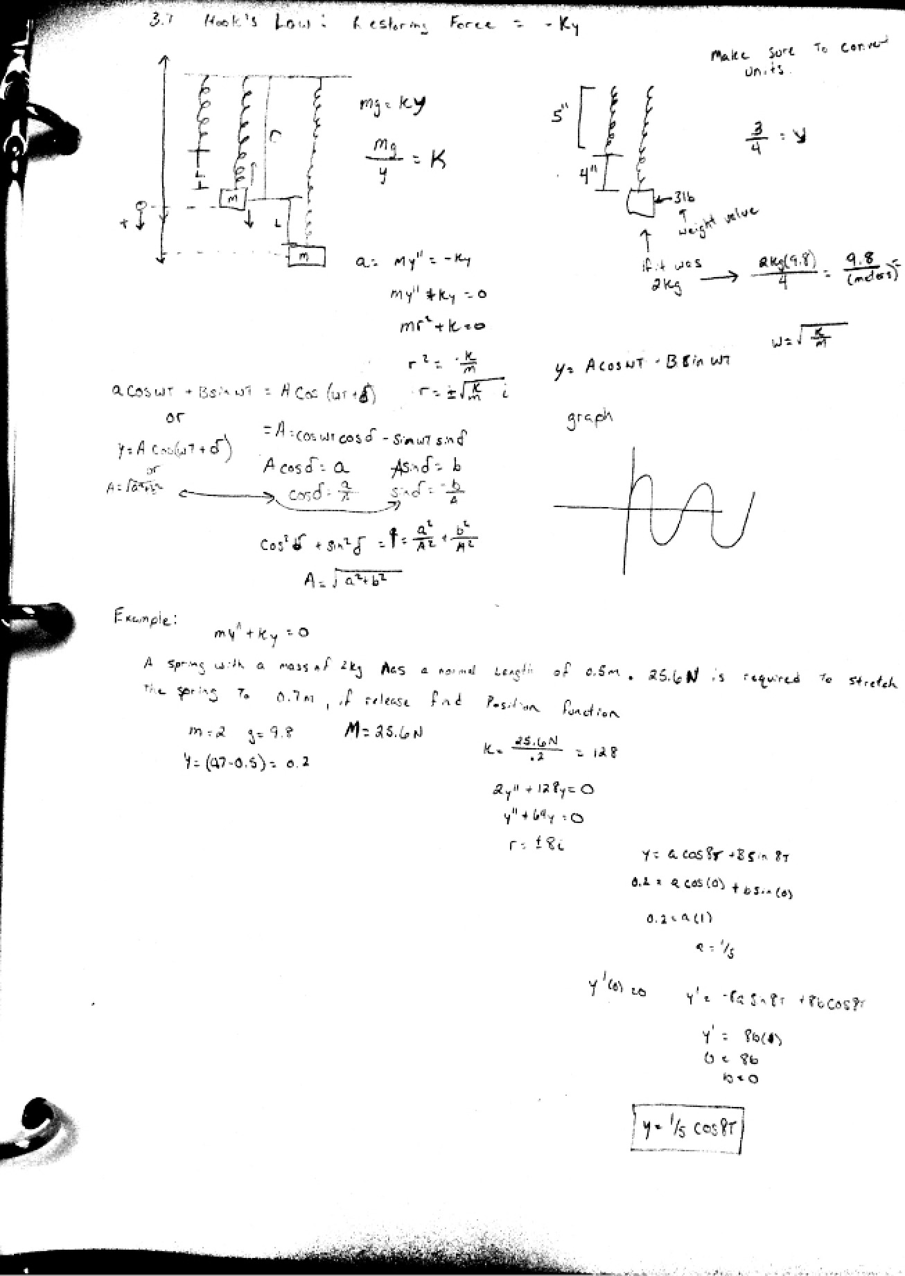 Differential Equations Key Points