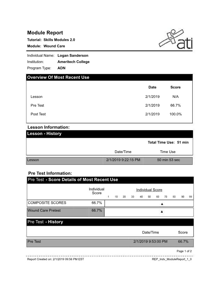 Wound Care Techniques - Module Report