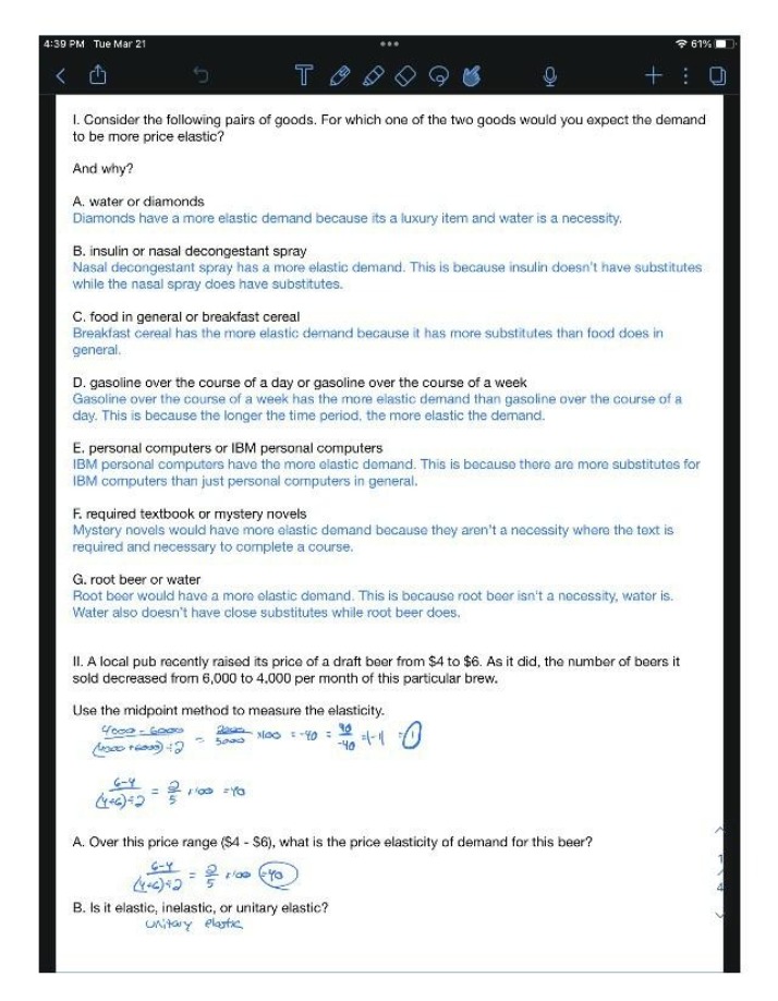 Price Elasticity of Demand - Calculation and Explanation