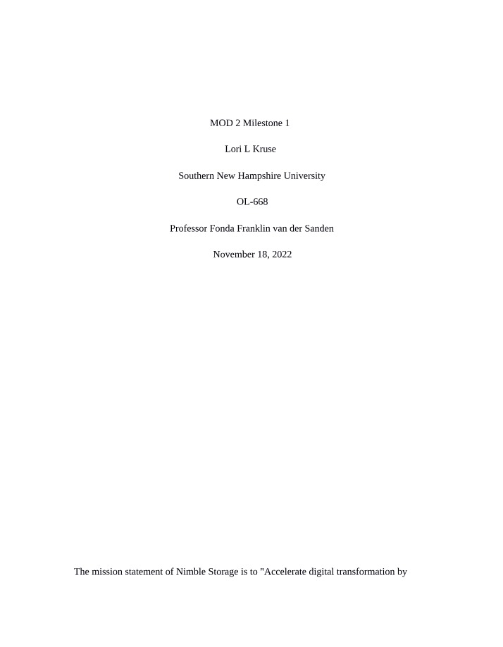 Module 2 - Milestone 1