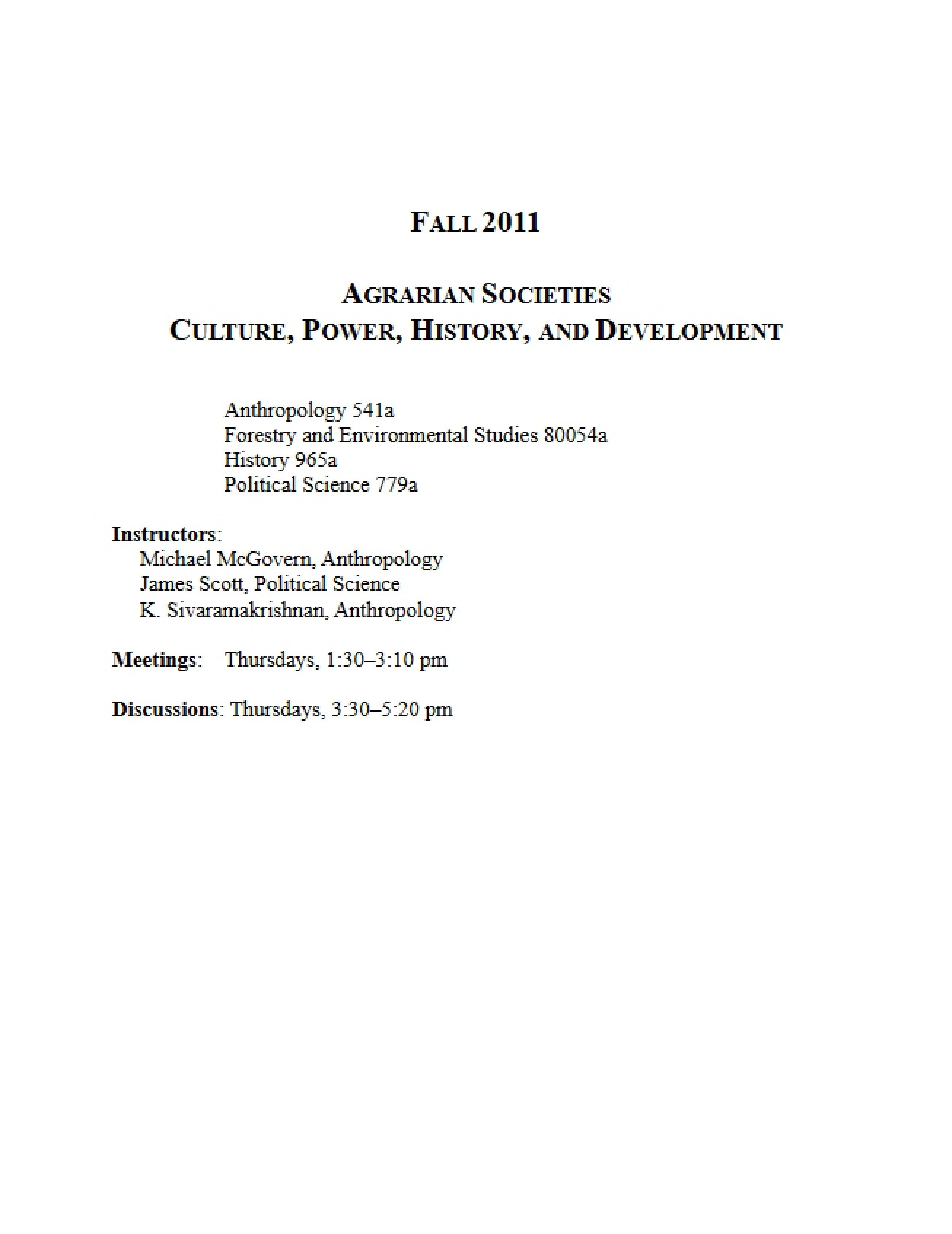 Syllabus - General