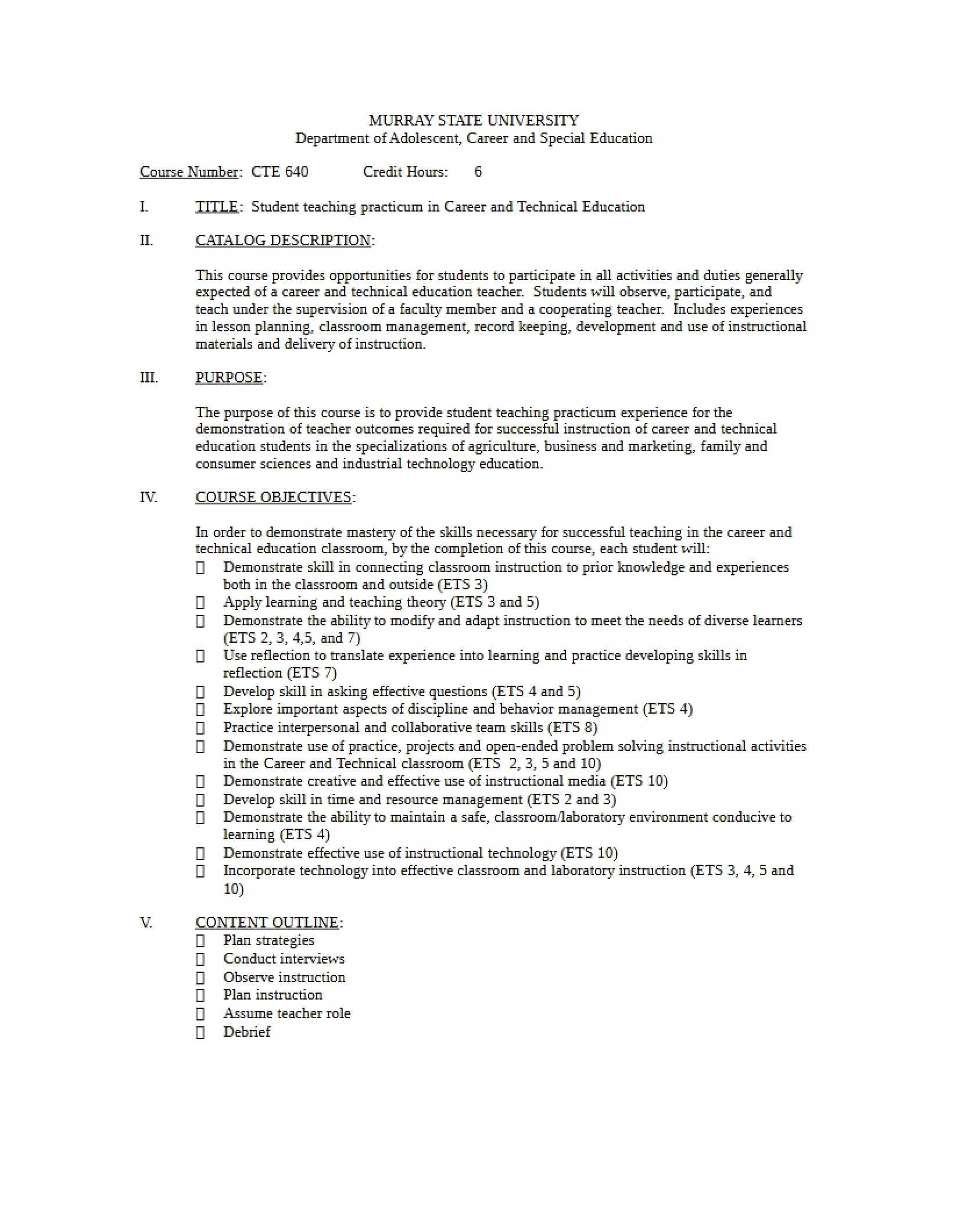 Syllabus