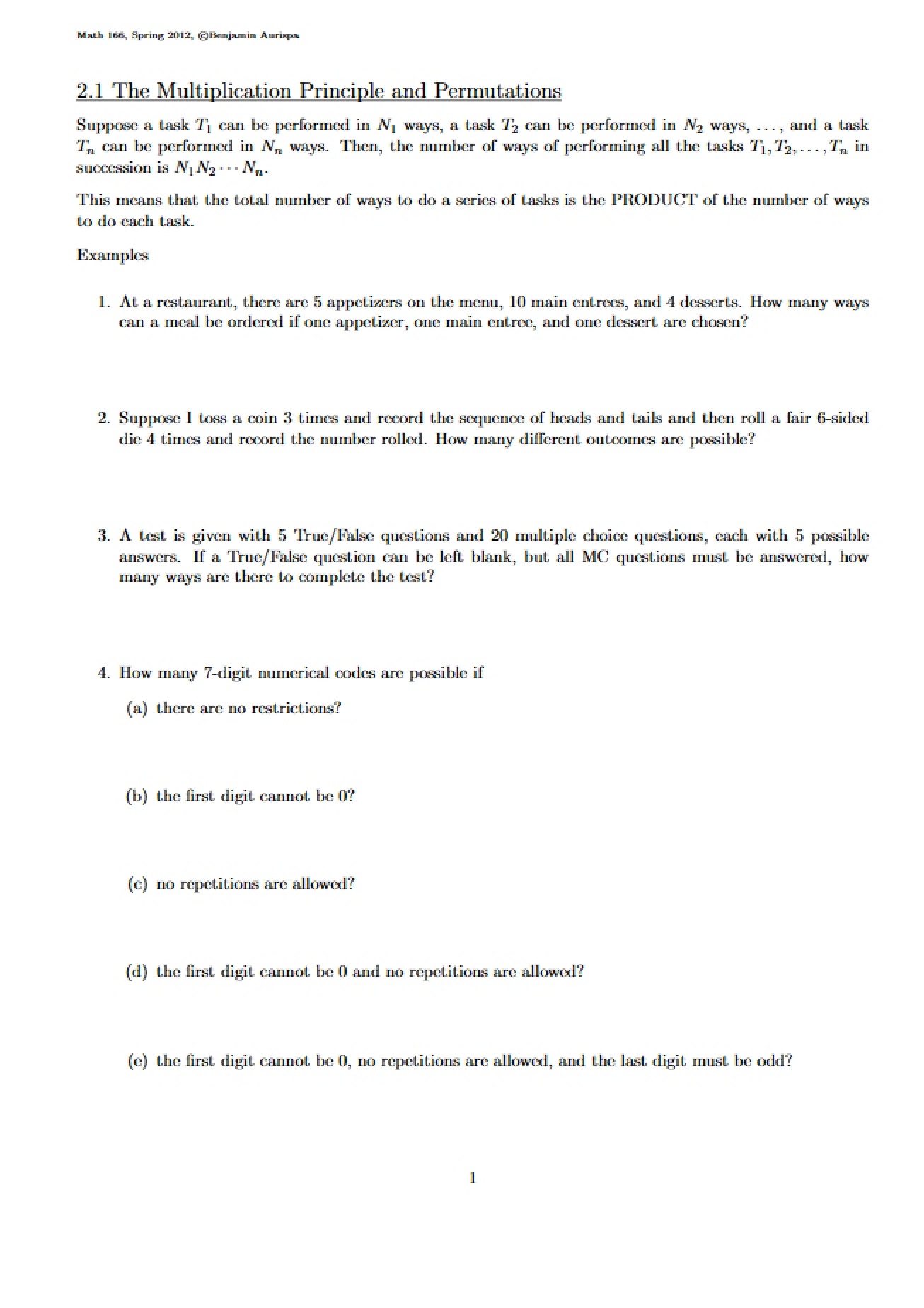 Chapter Two Sections One to Three