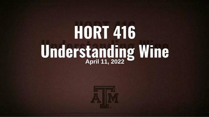 HORT 416 Lecture Slides (April 11)