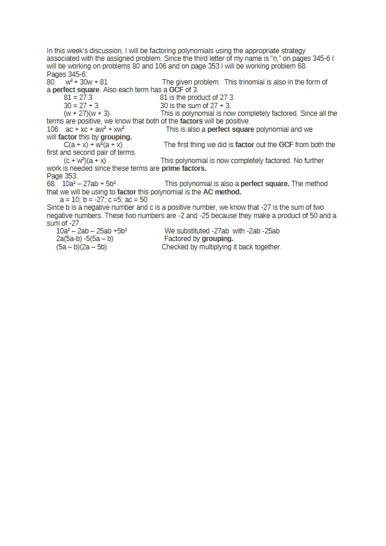 Classroom Lecture Notes - MTH 221
