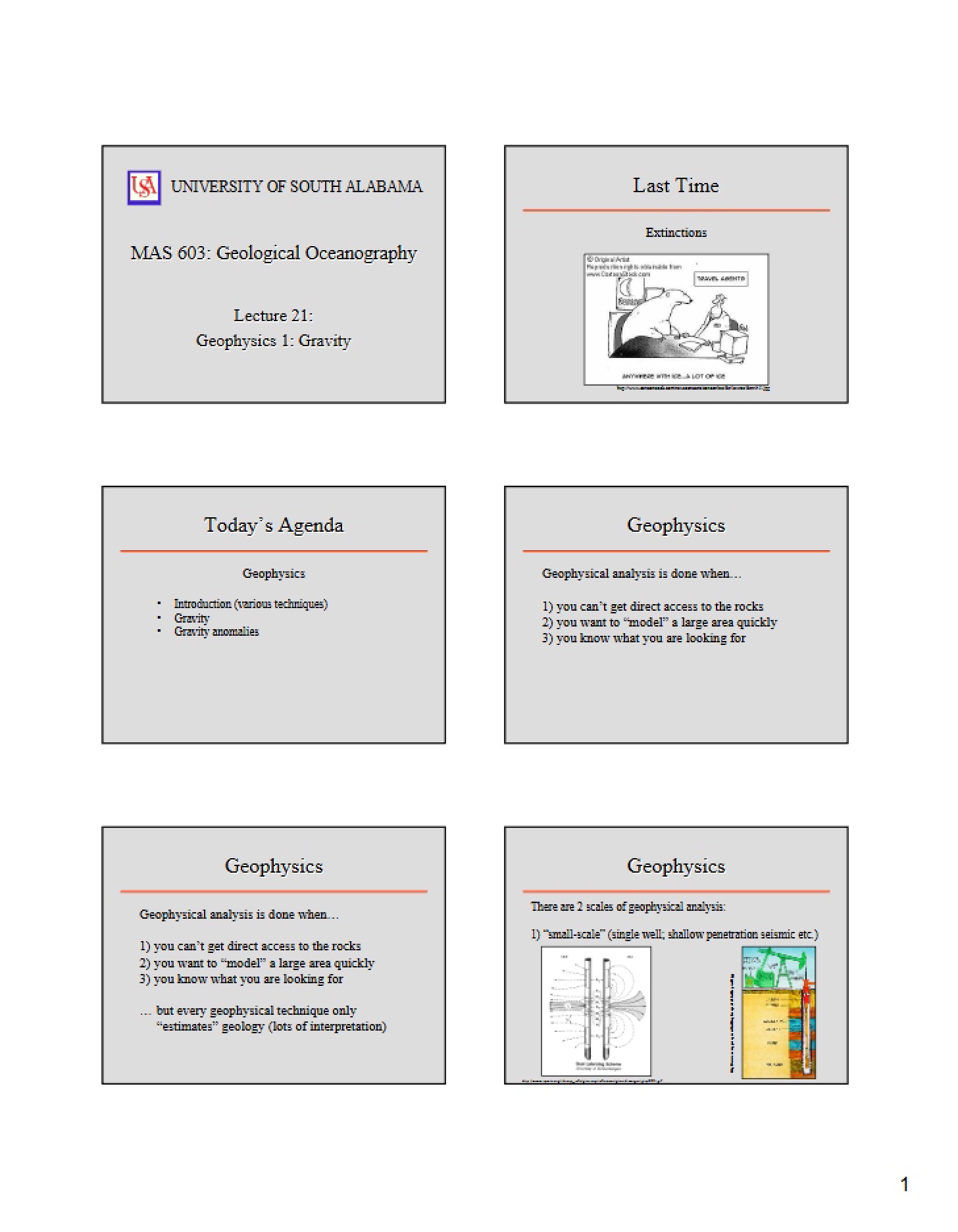 Lecture Twenty-One Gravity and Geophysics I