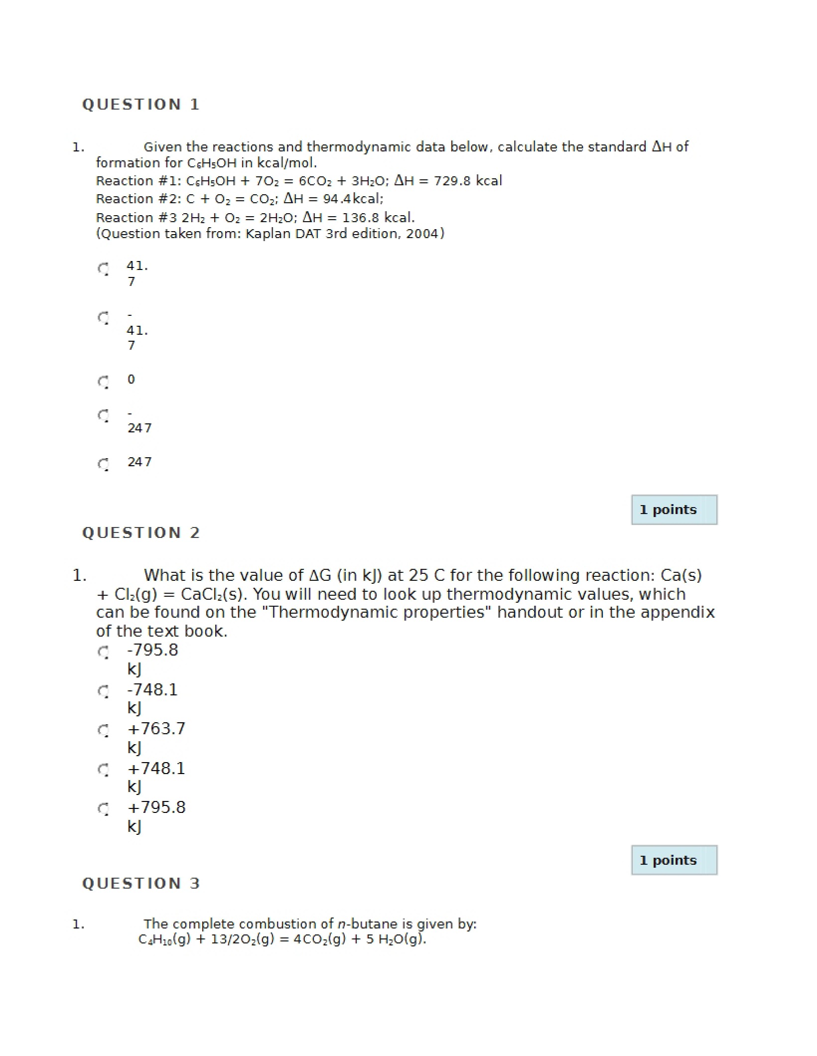 Study Guide for Test One