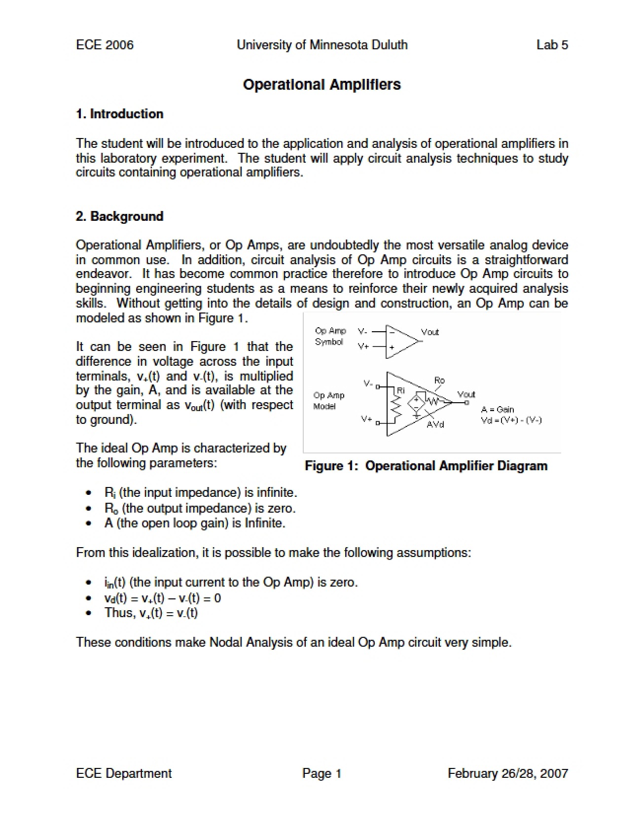 Amplifiers Operational