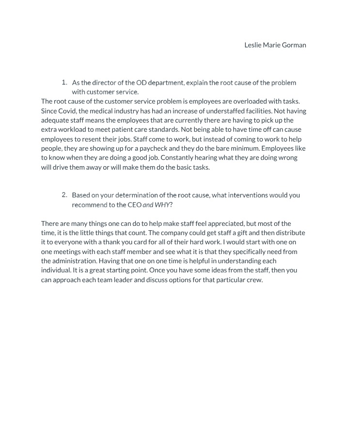 Performance Management - Organizational Development and Training