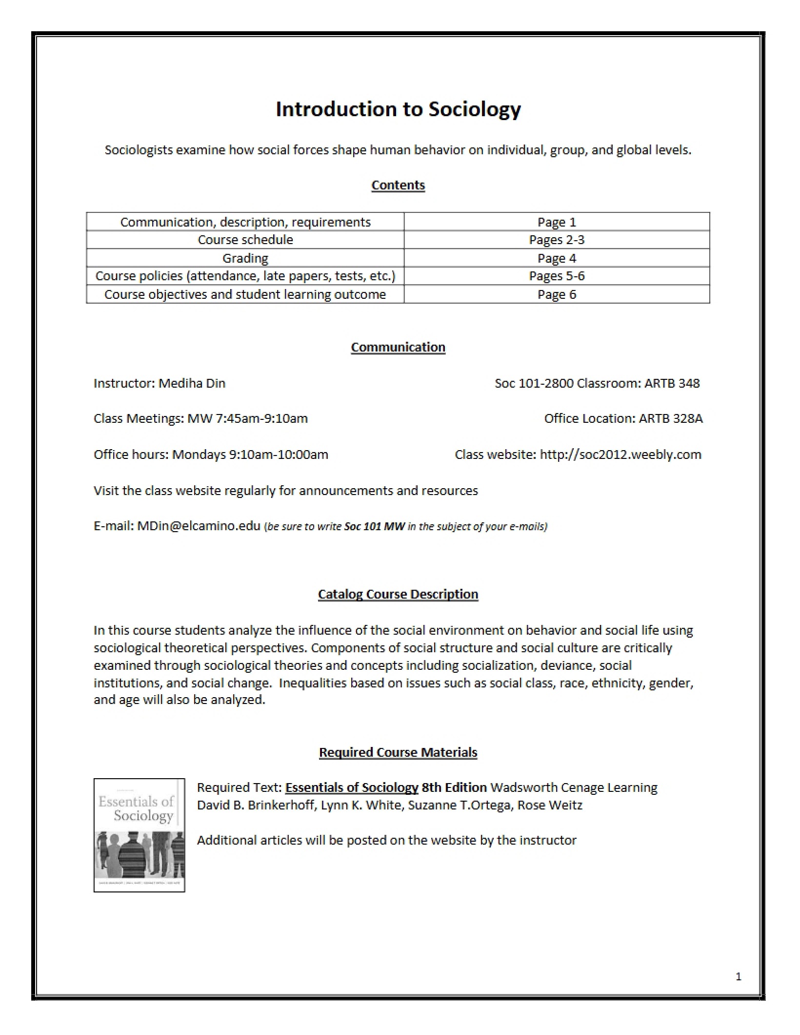 Sociology An Introduction