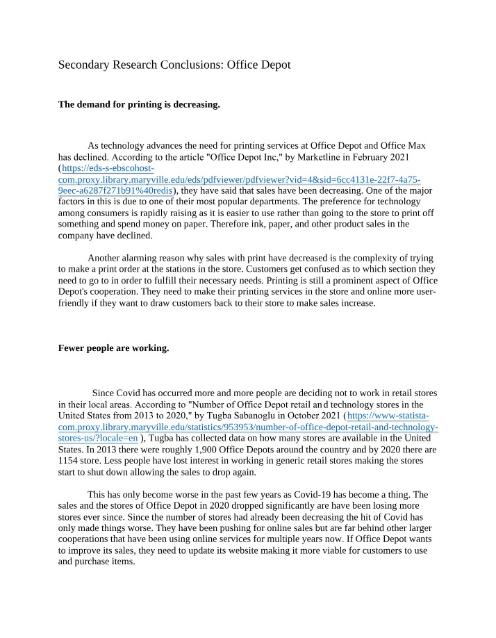 Conclusions - Research Summary Report