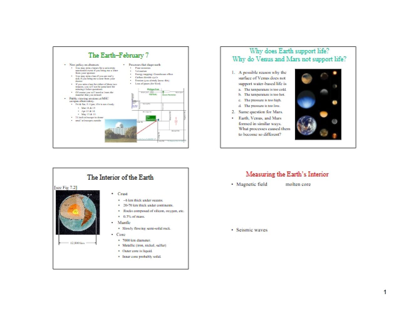 Earth Overview