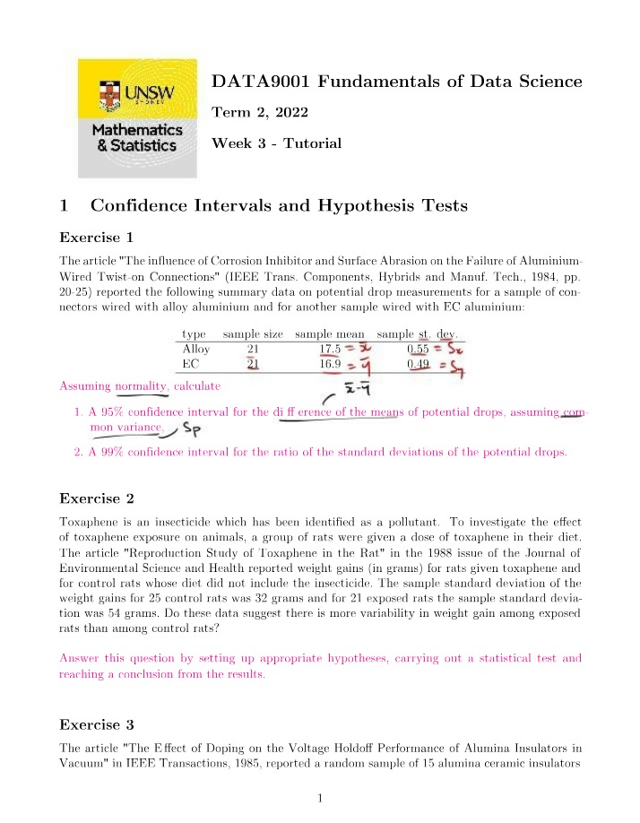 Week 3 Tutorial Questions
