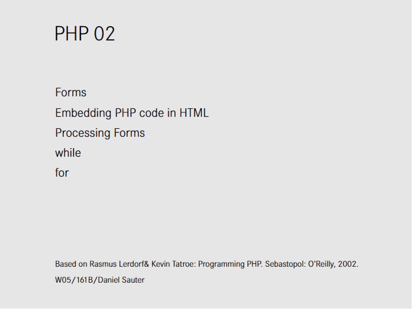 PHP Script 02