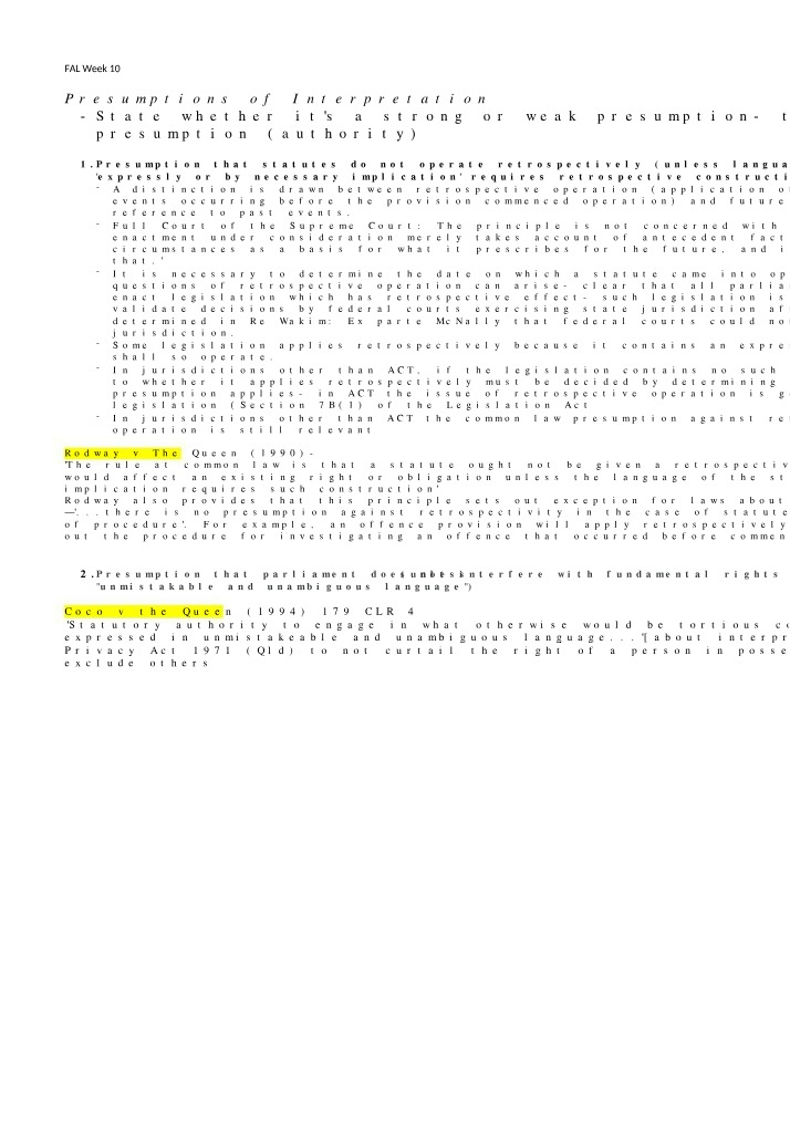 FAL Lecture Notes - Week 10