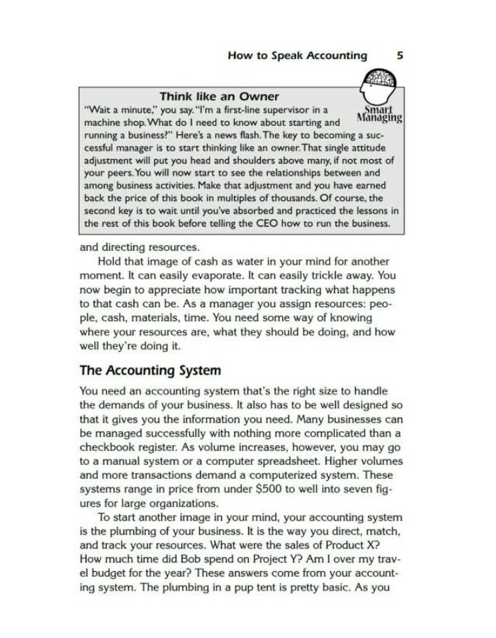 Excerpt from How to Speak Accounting (Page 5)