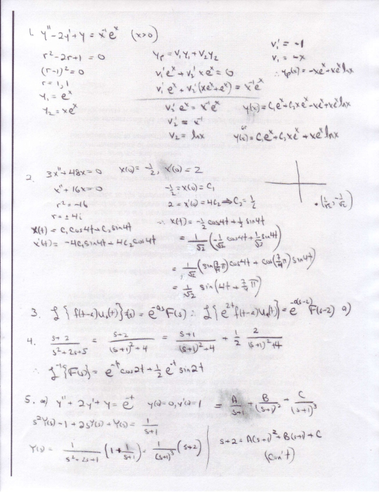 Exam 2 Answers
