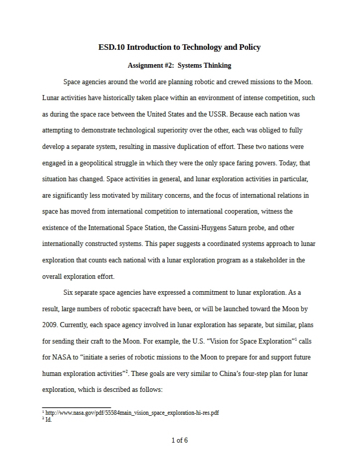 Systems Thinking (Assignment 2)